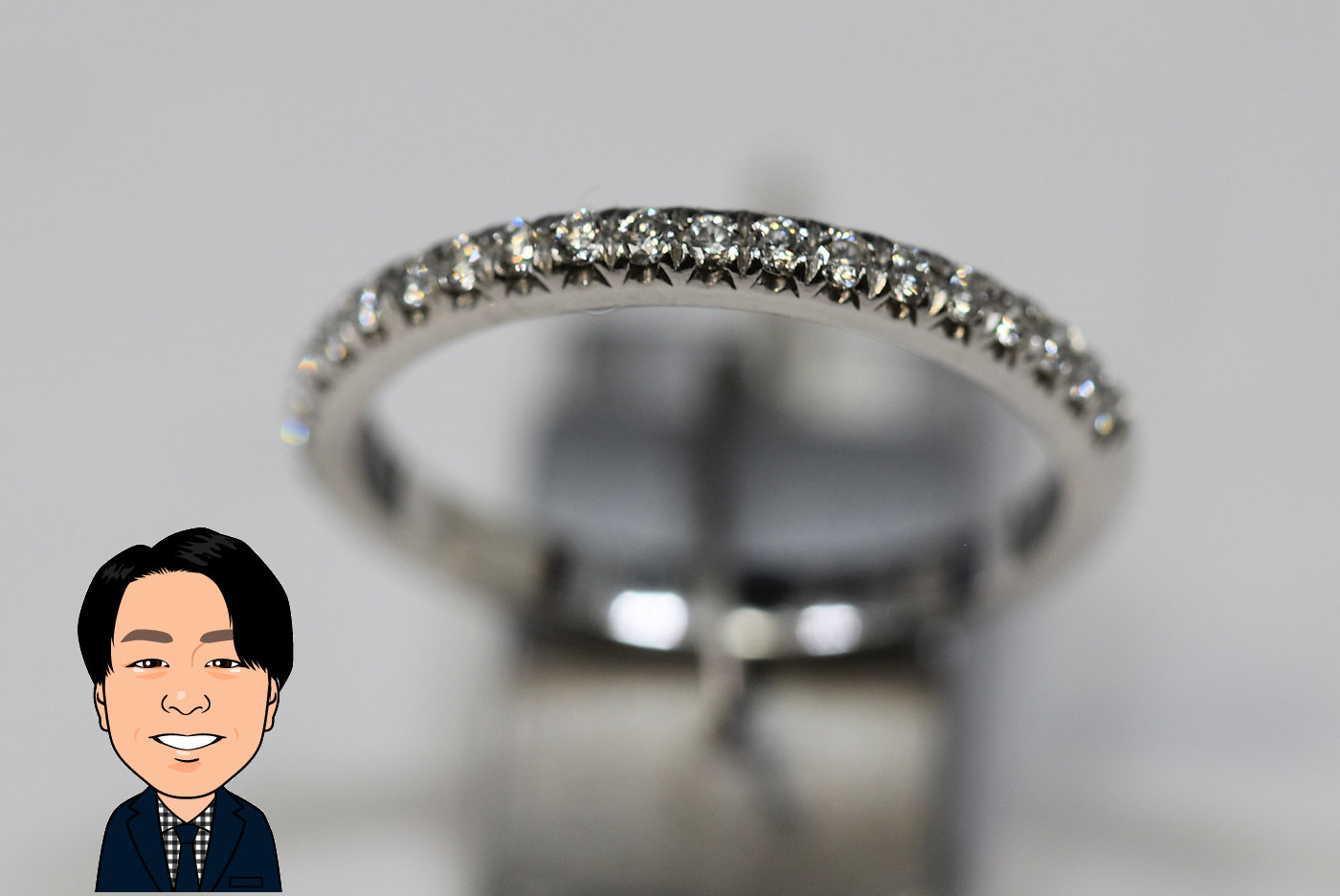 Tiffany【ティファニー】 Pt950 プラチナ ソレスト ハーフエタニティ 指輪 画像1