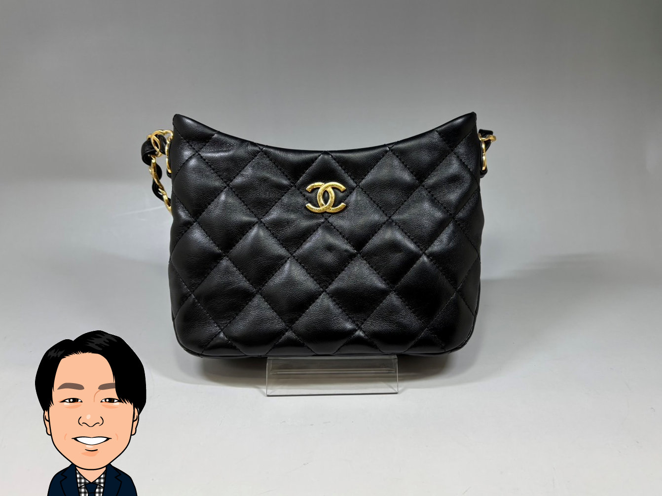 CHANEL 【シャネル】 ラムスキン ホーボーバッグ 画像1
