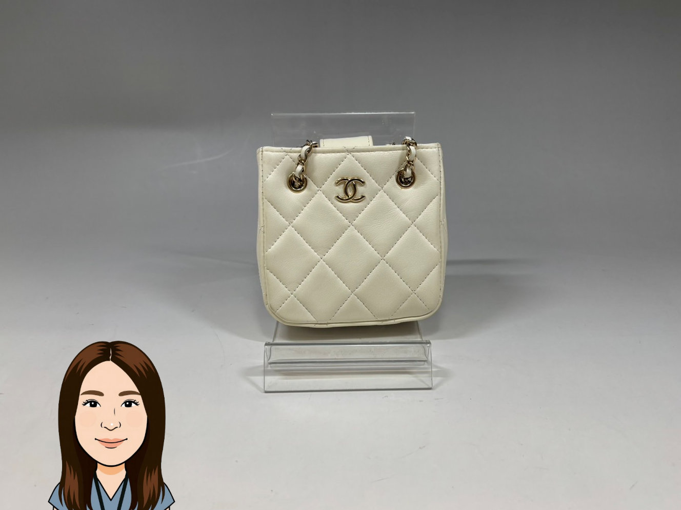 CHANEL 【シャネル】 ラムスキン ミニチェーン ショルダーポーチ 画像1