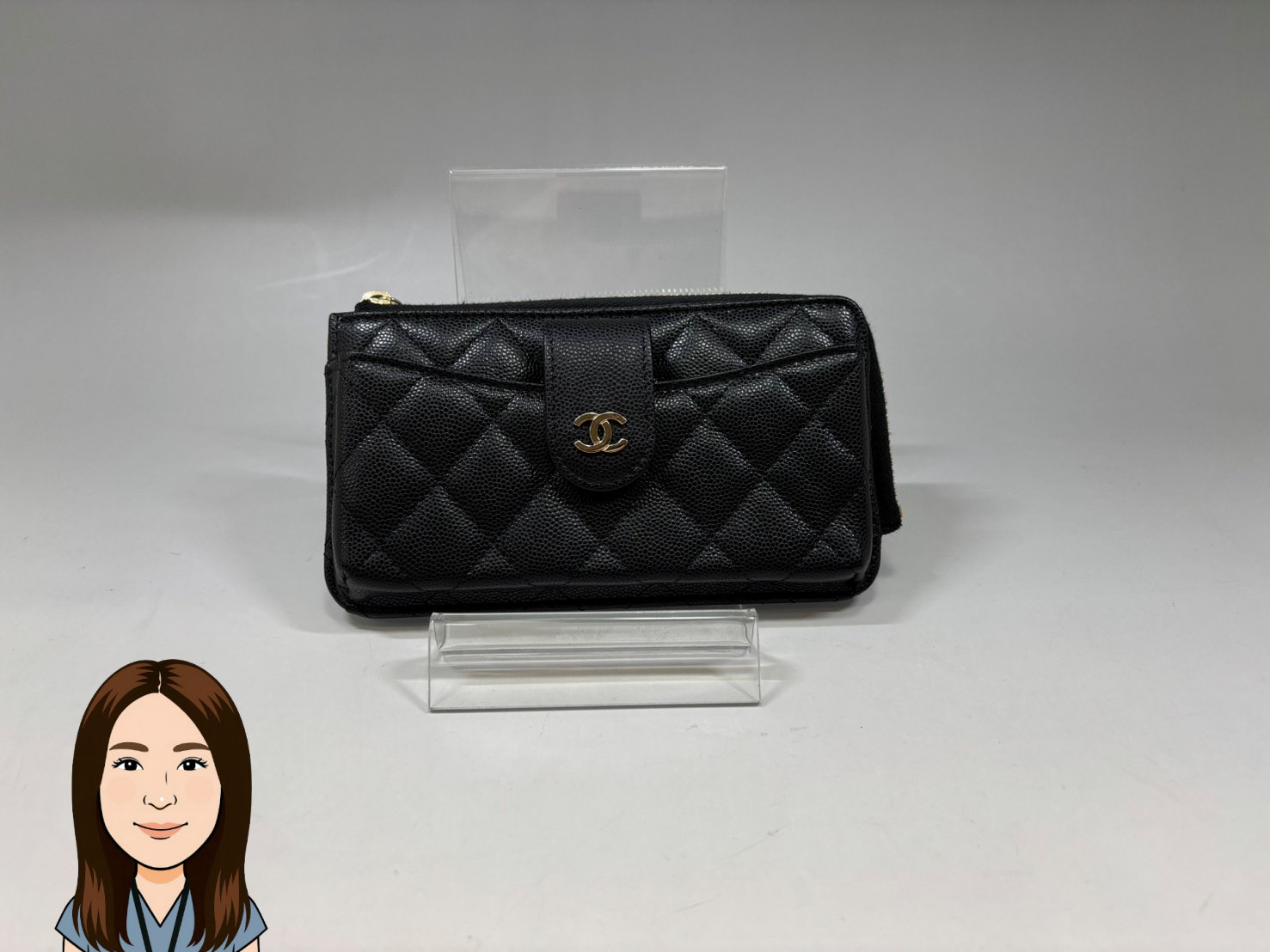 CHANEL 【シャネル】 マトラッセ ラムスキン タイムレスクラシック  スマホケース 画像1