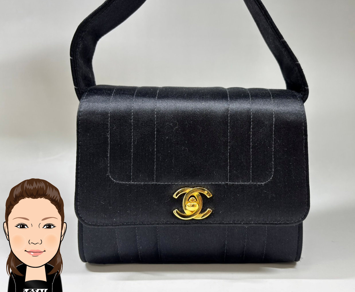 CHANEL 【シャネル】 サテン ショルダーバッグ 画像1