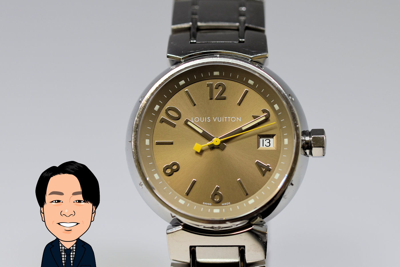 LOUIS VUITTON 【ルイヴィトン】 タンブール Q1312 時計 画像1