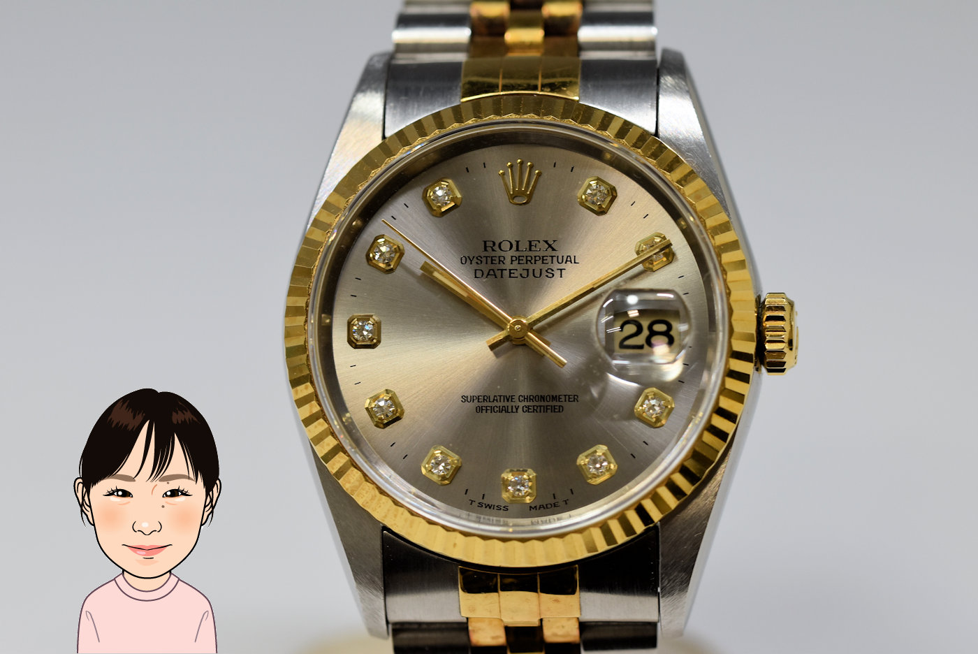 ROLEX 【ロレックス】 16233G デイトジャスト 腕時計 画像1
