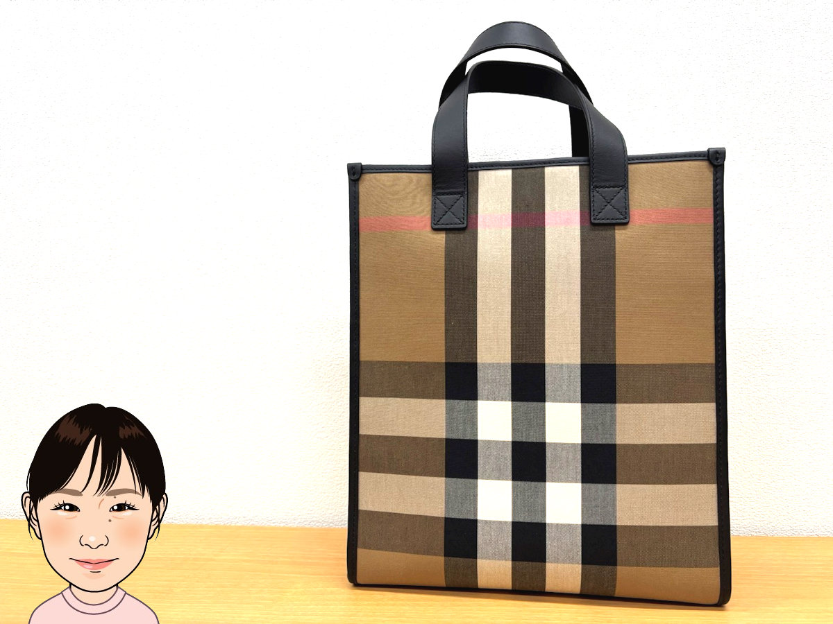 BURBERRY 【バーバリー】チェック キャンバス×革 2WAYバッグ 画像1
