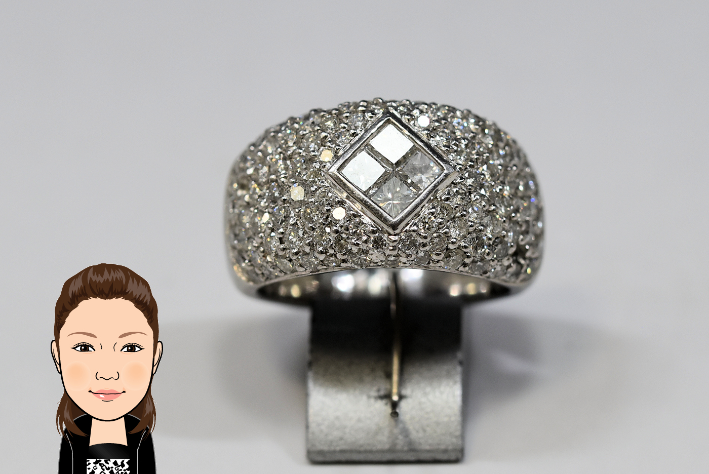 Pt900 【プラチナ】 ダイヤモンド 指輪 画像1