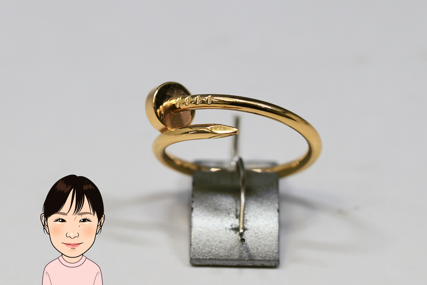 Cartier 【カルティエ】 K18PG ピンクゴールド ジュストアンクル 指輪 画像1