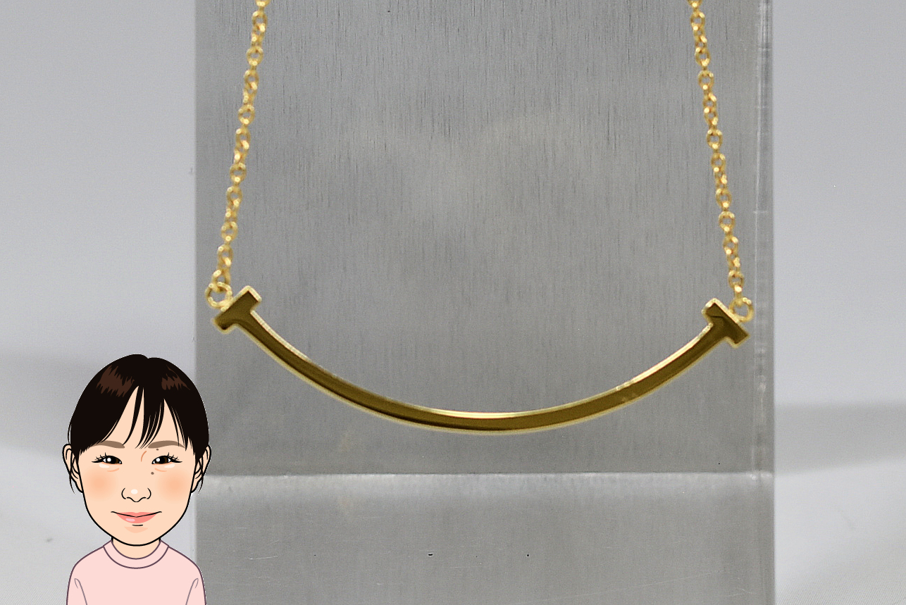 TIFFANY 【ティファニー】 K18YG Tスマイルスモール ネックレス 画像1