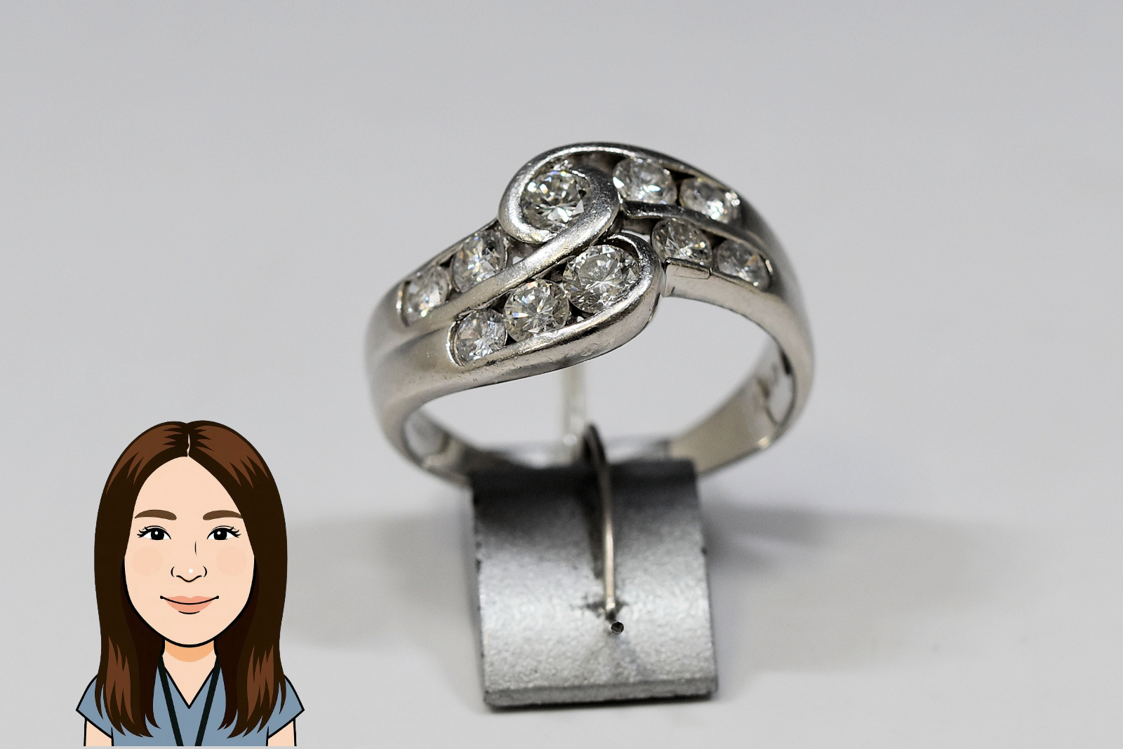 Pt900 【プラチナ】 ダイヤモンド 指輪 画像1