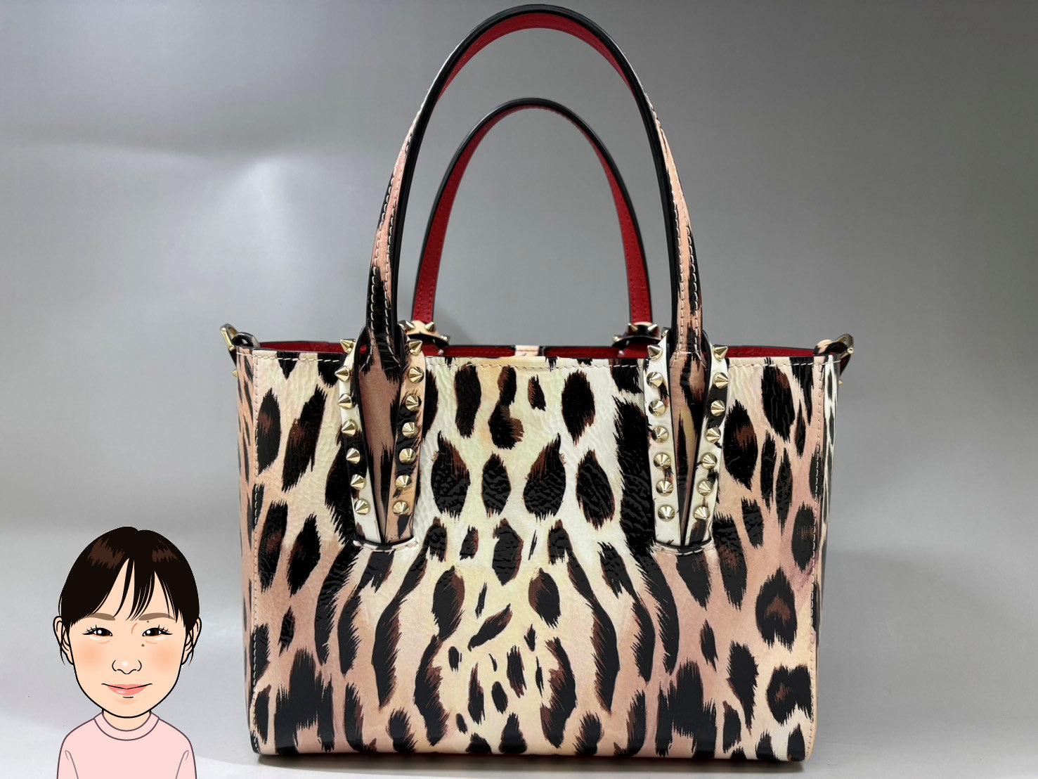 Christian Louboutin 【クリスチャンルブタン】 カバタミニ トートバッグ 画像1