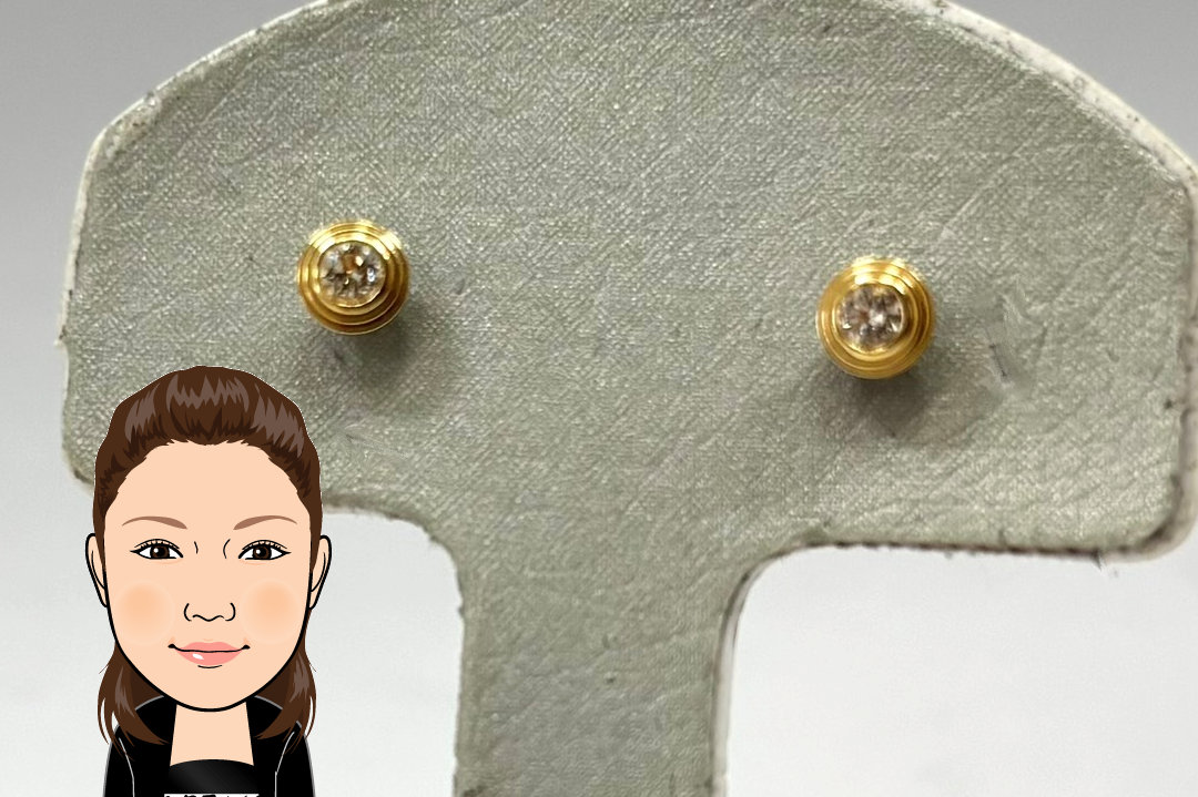 Cartier 【カルティエ】 K18 ダムール ピアス ダイヤモンド 画像1