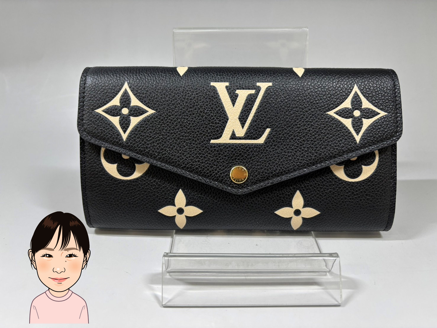LOUIS VUITTON 【ルイヴィトン】 モノグラムアンプラント ポルトフォイユ・サラ M80496 画像1