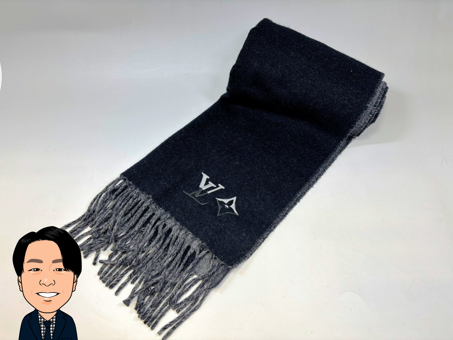 LOUIS VUITTON 【ルイヴィトン】 リバーシブルマフラー M79083 画像1