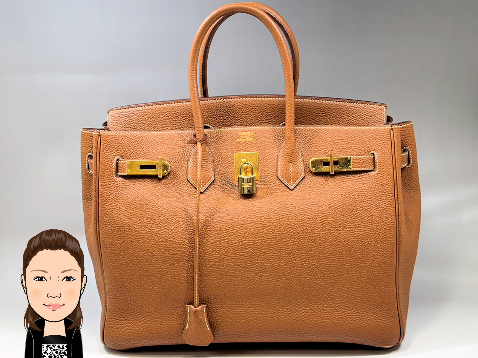 HERMES 【エルメス】 トゴ ゴールド バーキン35 画像1