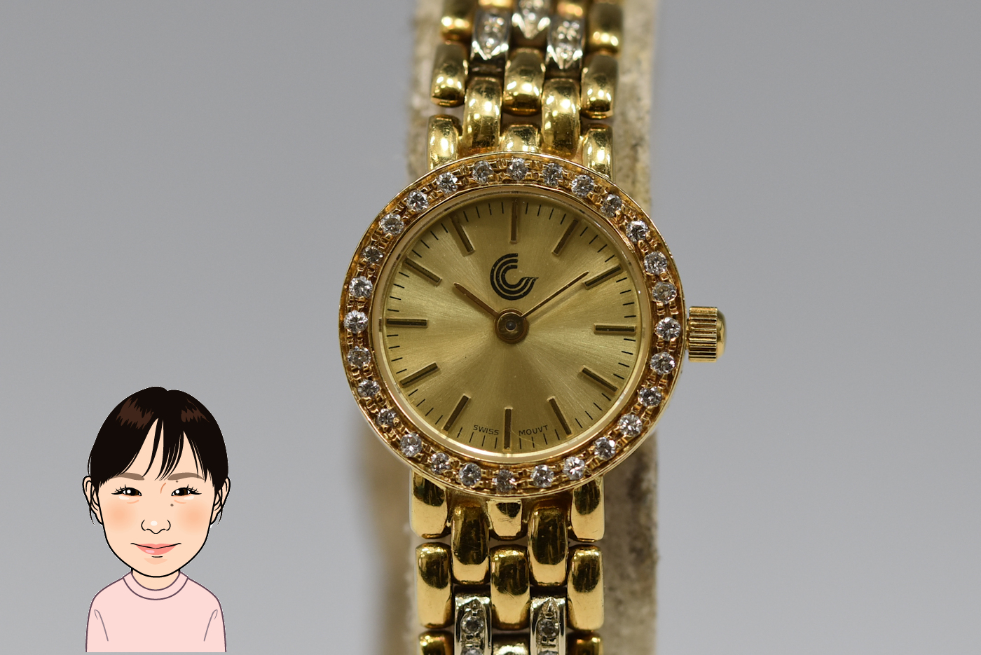 CHARADE 【シャレード】 イエローゴールド レディース時計 画像1