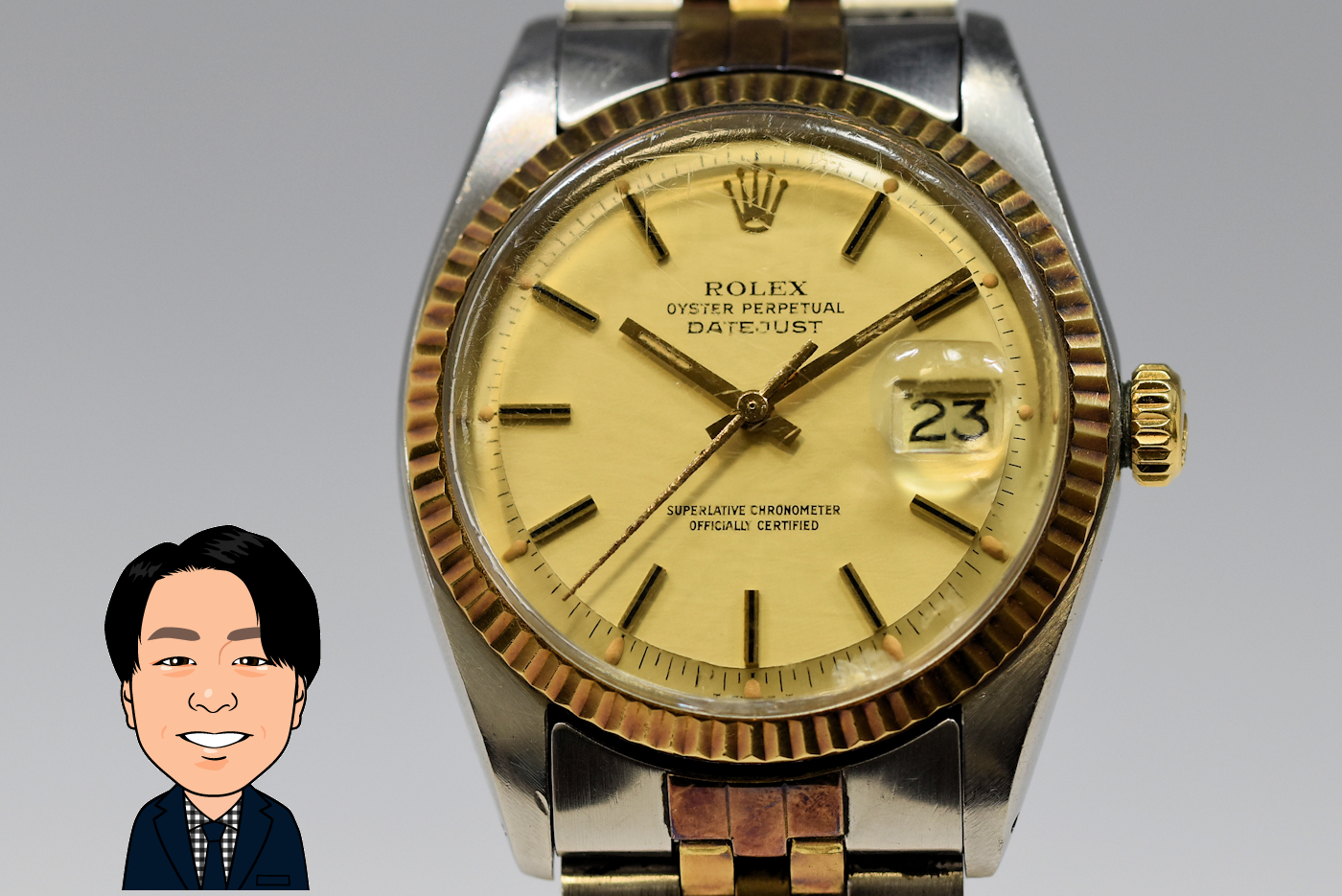 ROLEX 【ロレックス】メンズ デイトジャスト 1601 画像1