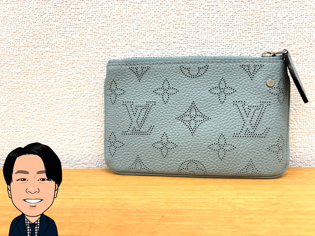 LOUIS VUITTON 【ルイヴィトン】 マヒナ ポシェットクレ M80696 キーリング コインケース 画像1