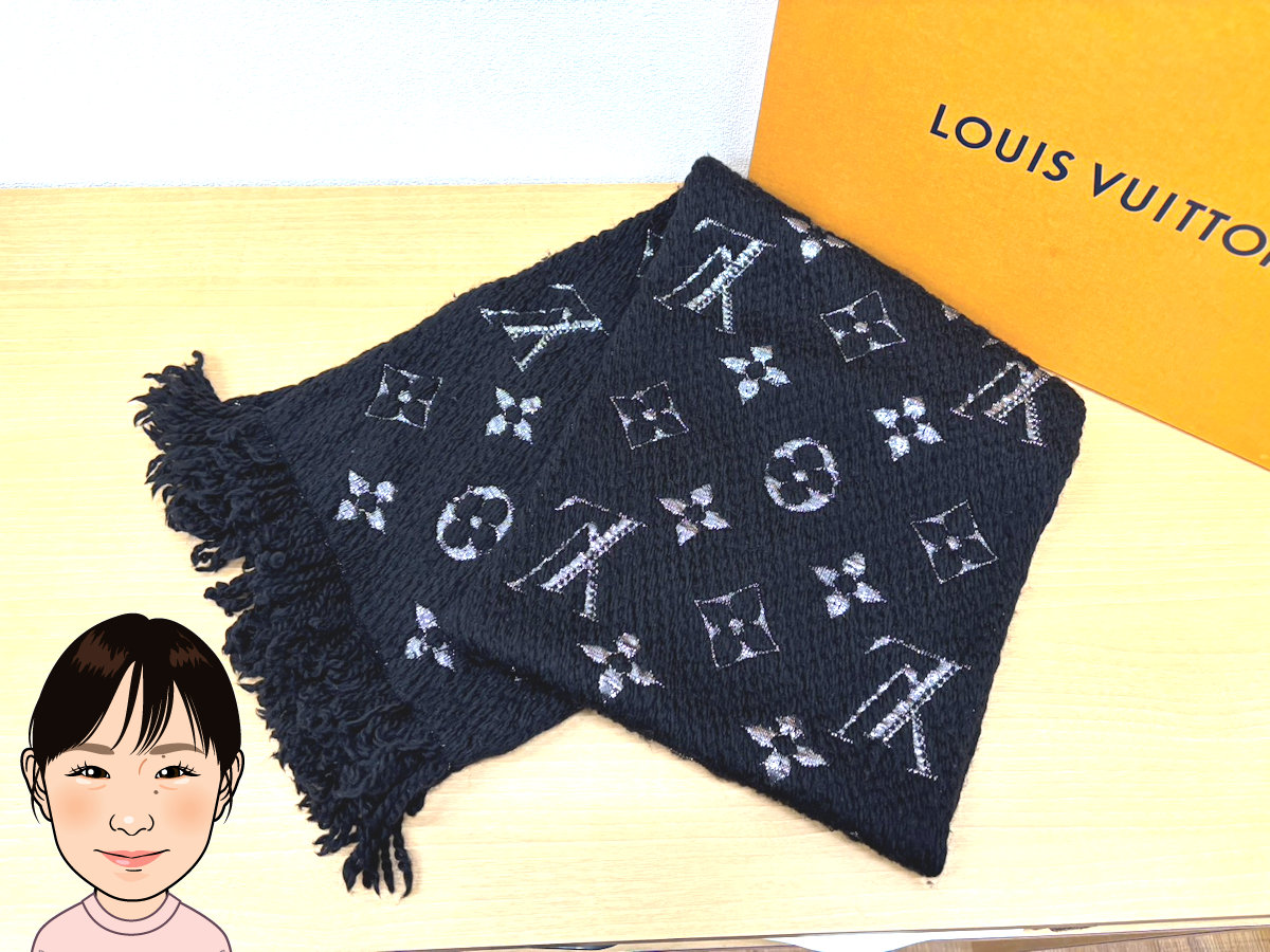 LOUIS VUITTON 【ルイヴィトン】マフラー エシャルプ・ロゴマニア シャイン M75833 画像1