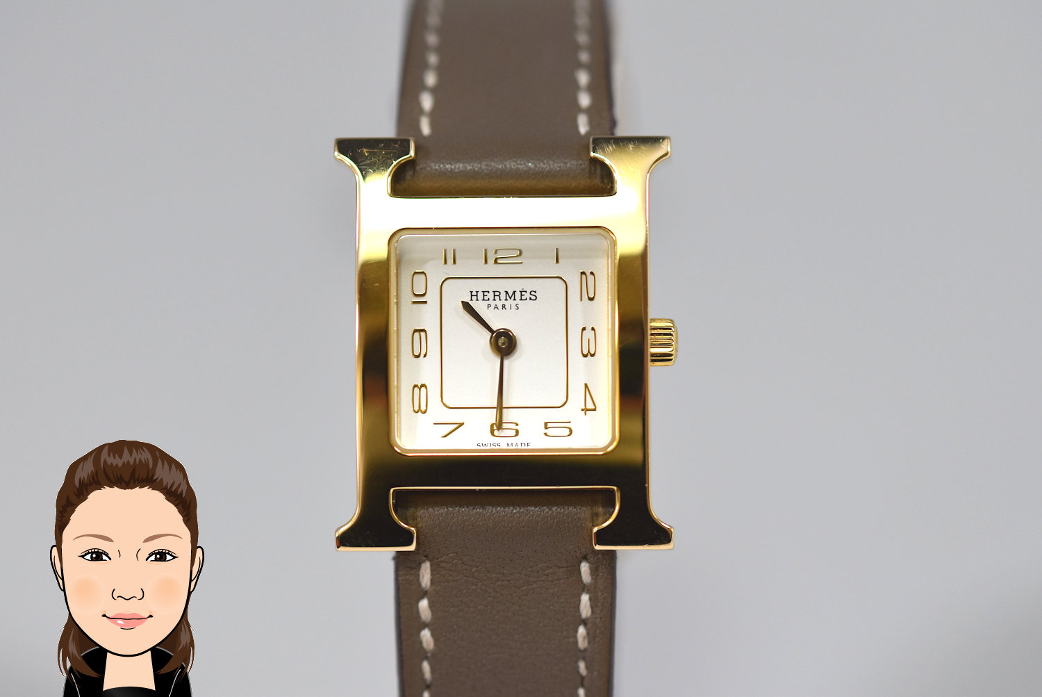 HERMES 【エルメス】 Hウォッチ HH1.201e レディース腕時計 画像1