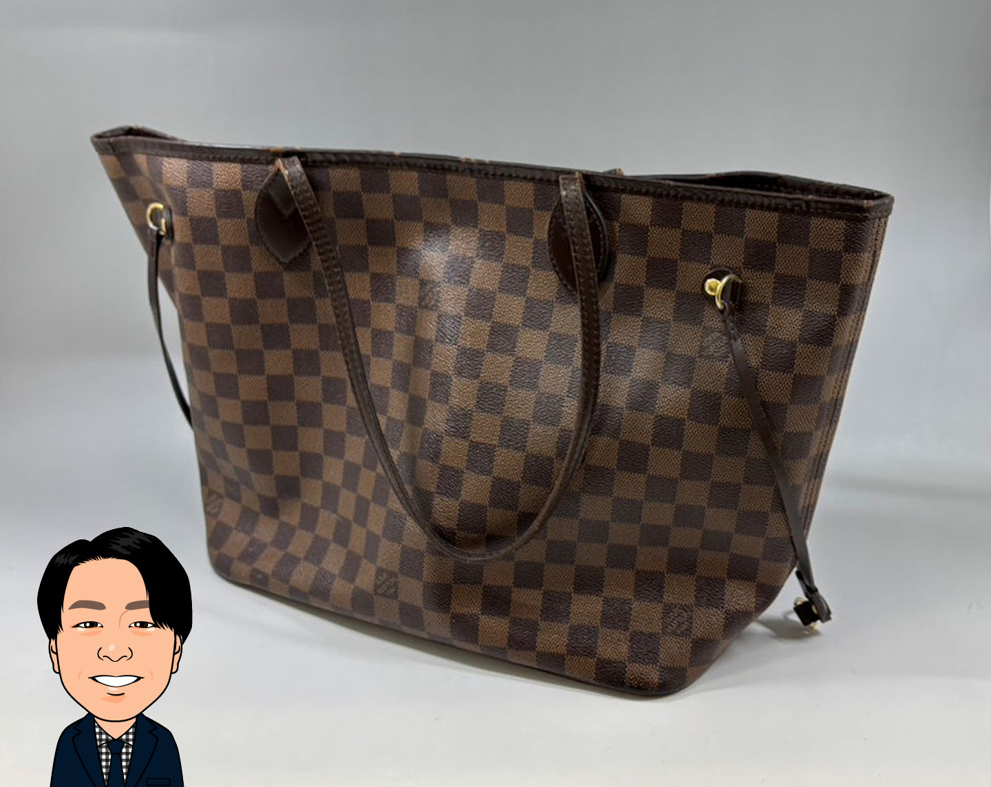 LOUIS VUITTON 【ルイヴィトン】 ダミエ ネヴァーフルMM N51105 トートバッグ 画像1