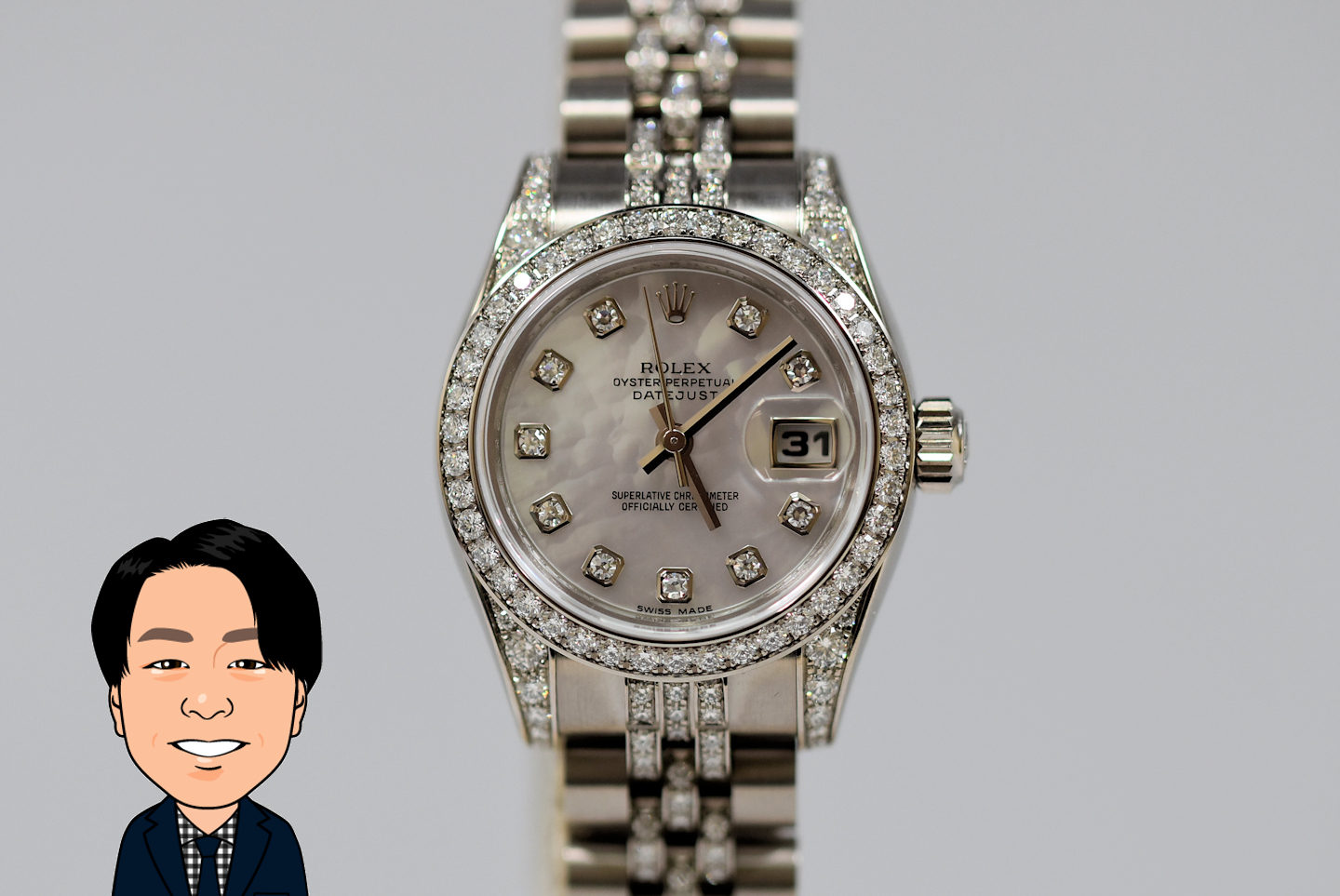 ROLEX 【ロレックス】 レディース デイトジャスト 179159G シェル文字盤 画像1
