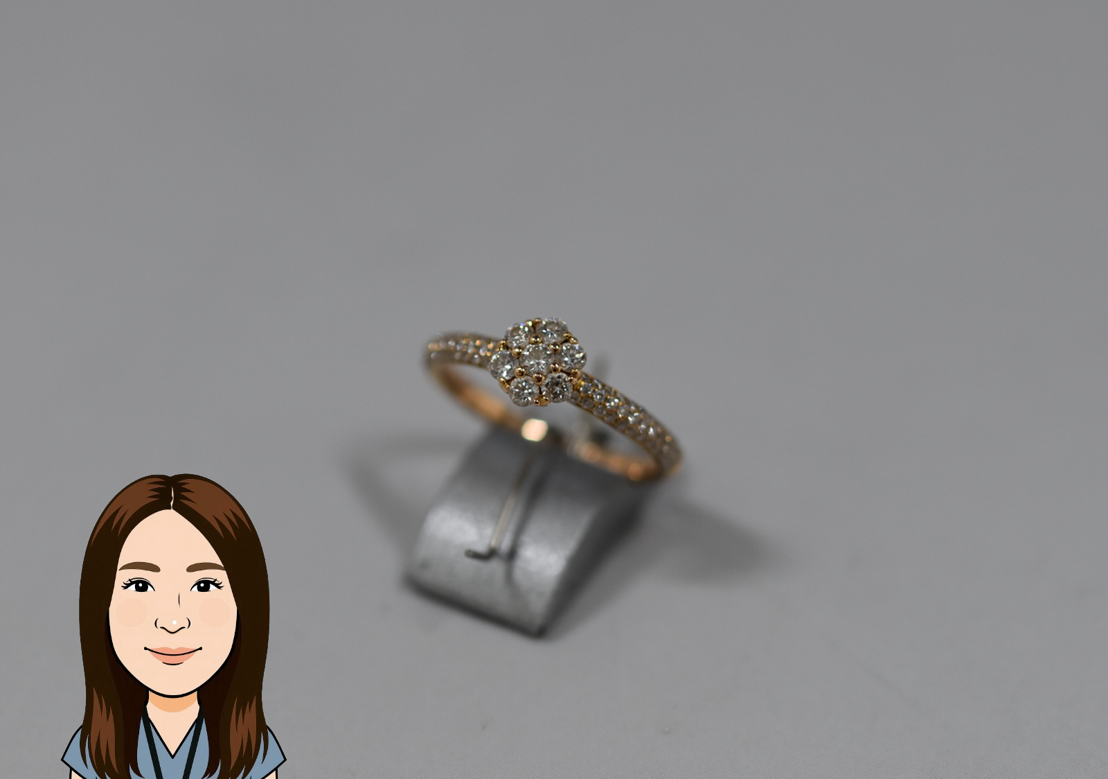 Ponte Vecchio 【ポンテヴェキオ】 K18PG ダイヤモンド 指輪 画像1