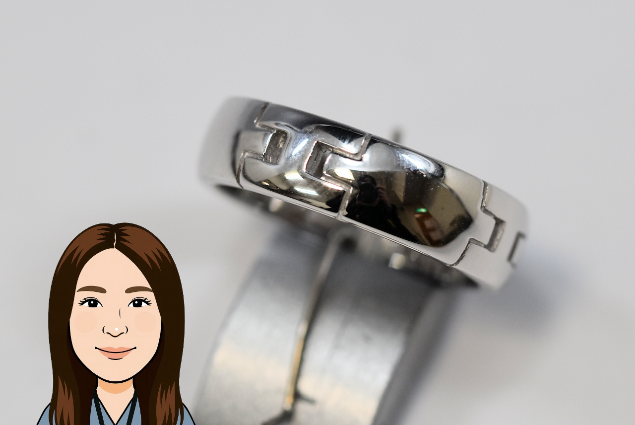 HERMES 【エルメス】 K18WG ヘラクレス 指輪 画像1