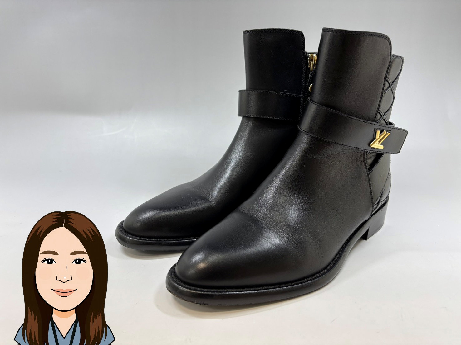 LOUIS VUITTON 【ルイヴィトン】 ウエストサイドライン アンクルブーツ 画像1
