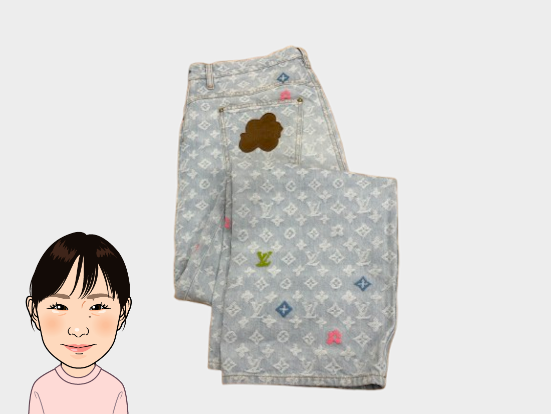 LOUIS VUITTON 【ルイヴィトン】 モノグラム デニムパンツ 画像1