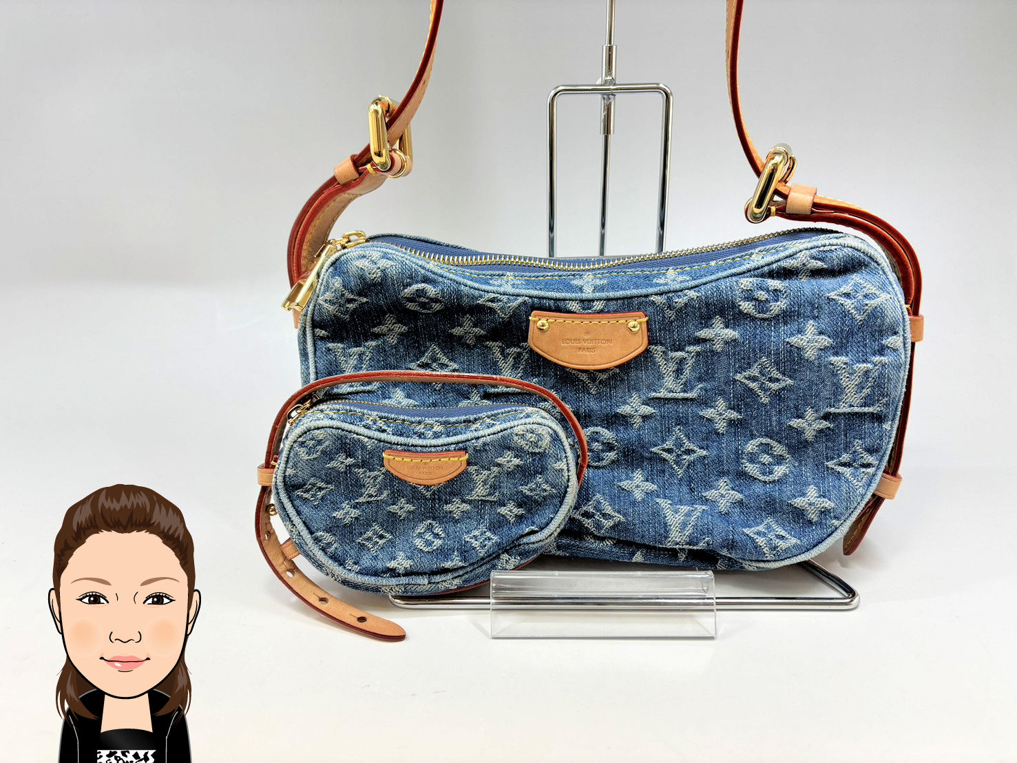 LOUIS VUITTON 【ルイヴィトン】 モノグラム・デニム クロワッサン 復刻モデル 画像1