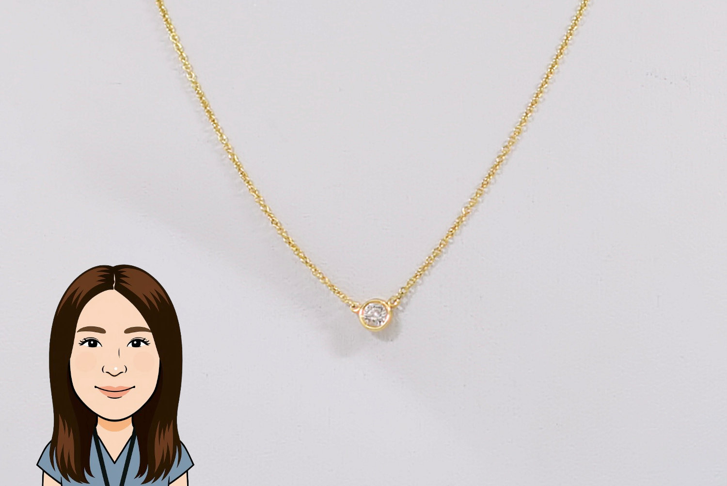 TIFFANY 【ティファニー】K18 バイザヤード ネックレス 画像1