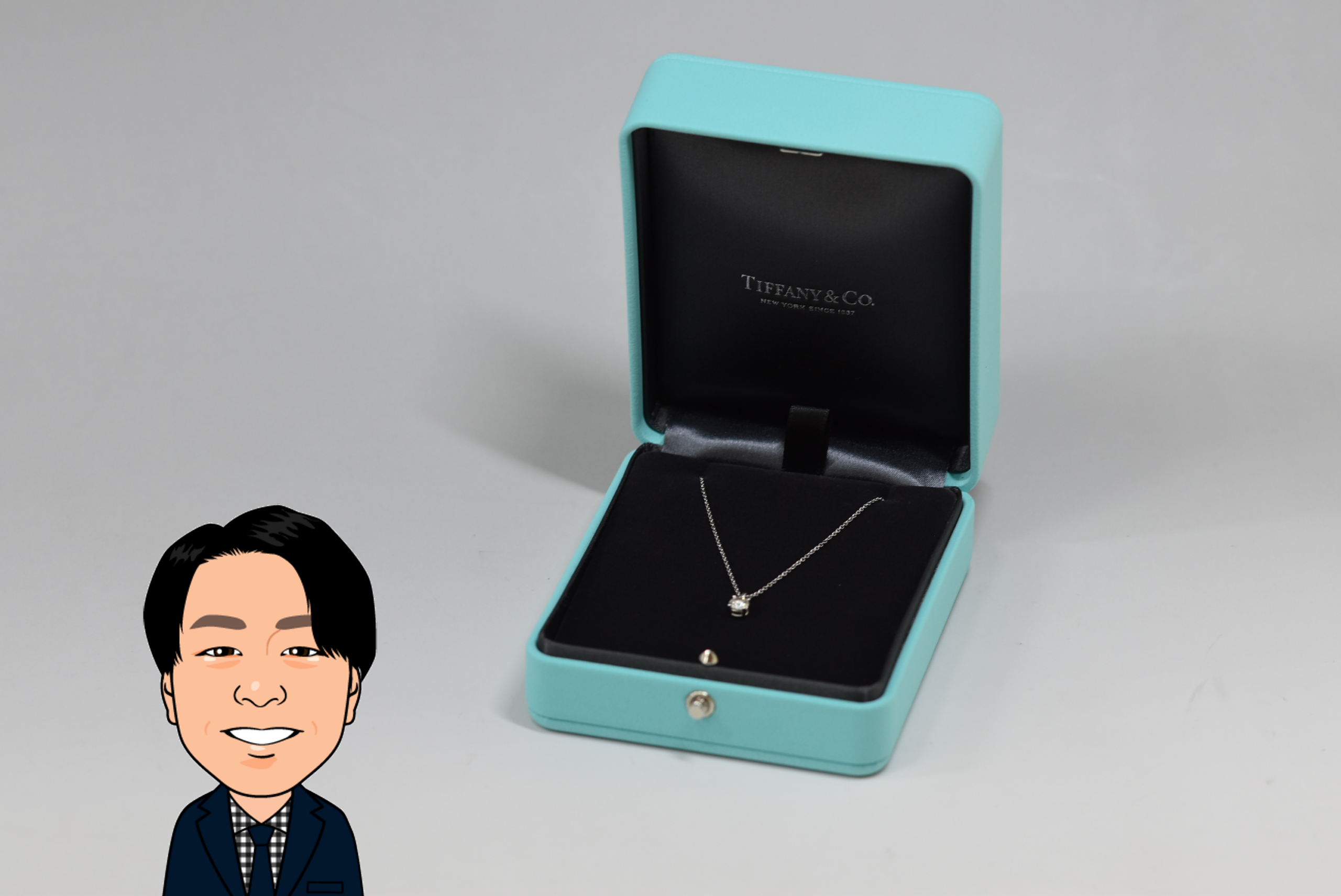 TIFFANY 【ティファニー】プラチナ製 ソリティア ネックレス 画像1