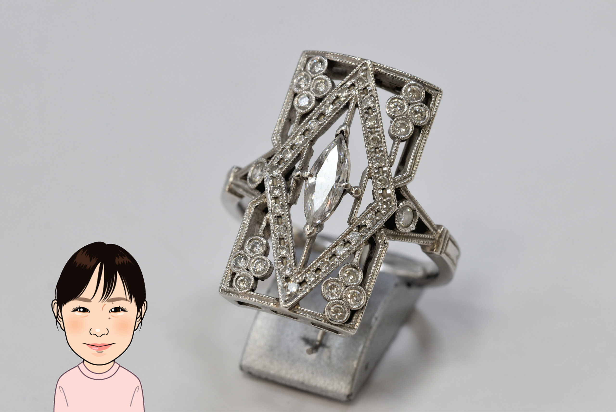 Pt900 【プラチナ】 ダイヤモンド 指輪 画像1