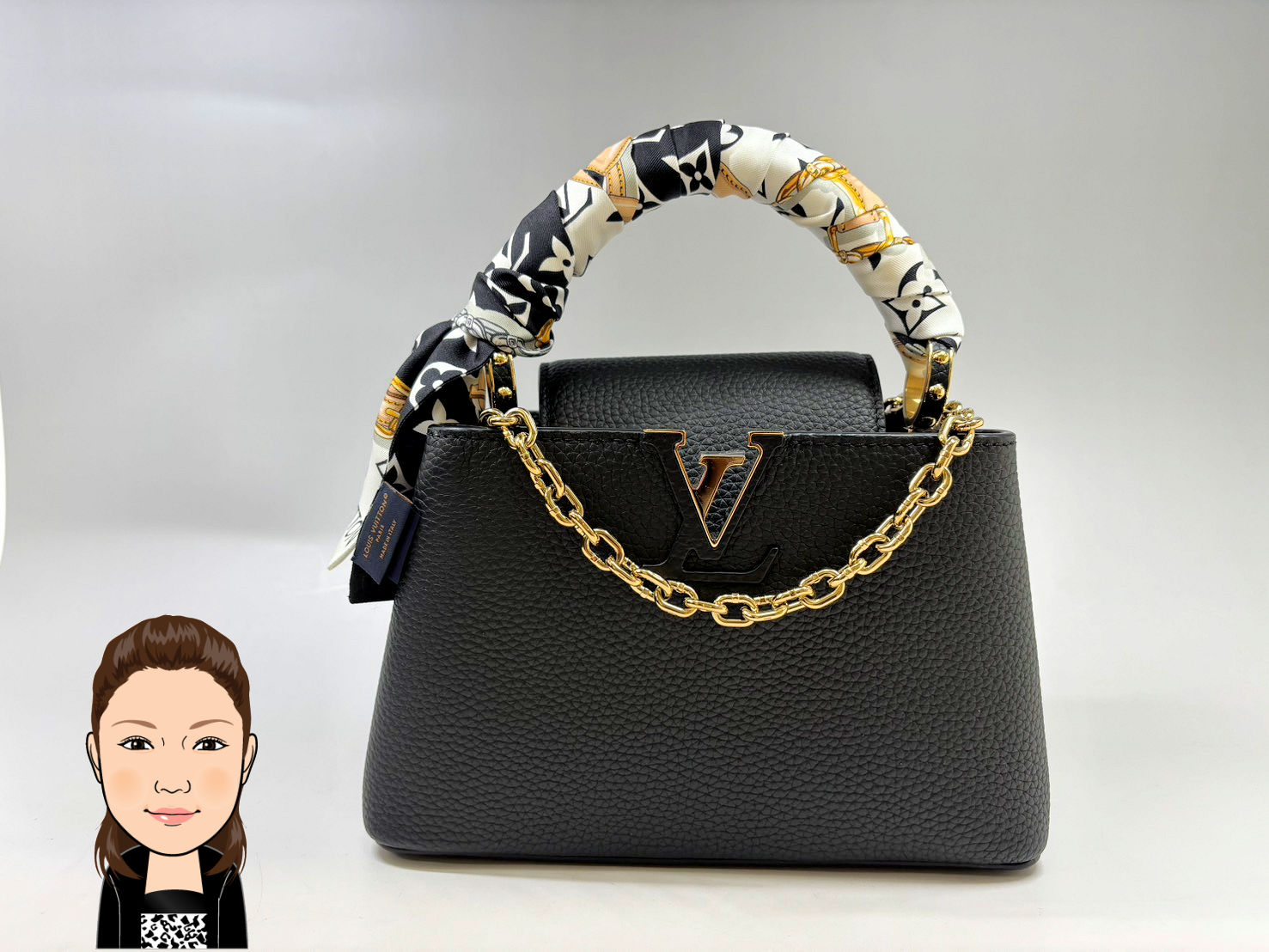 LOUIS VUITTON 【ルイヴィトン】 マイカプシーヌ カスタムチェーン 画像1