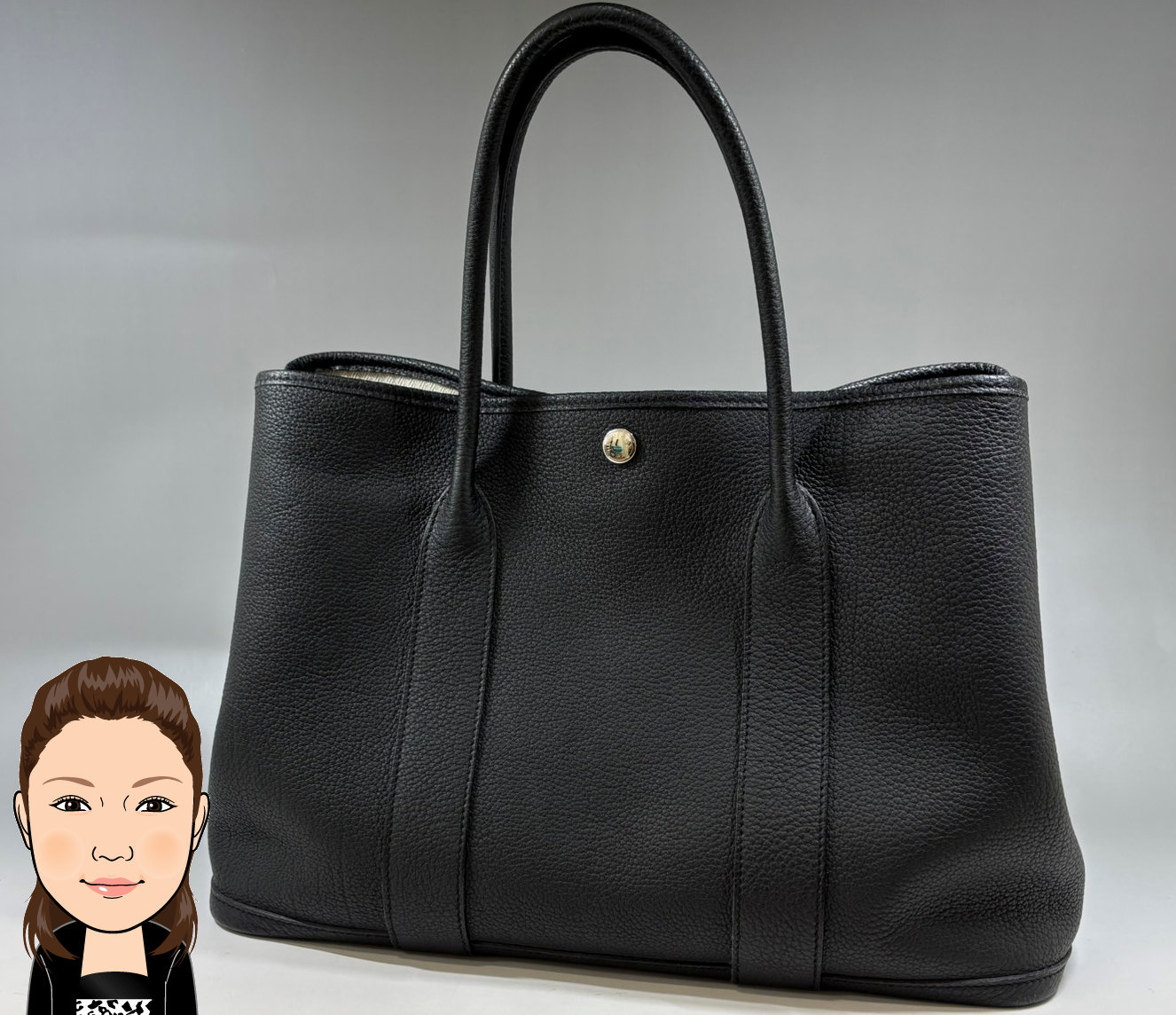 HERMES 【エルメス】 ガーデンパーティPM トートバッグ 画像1