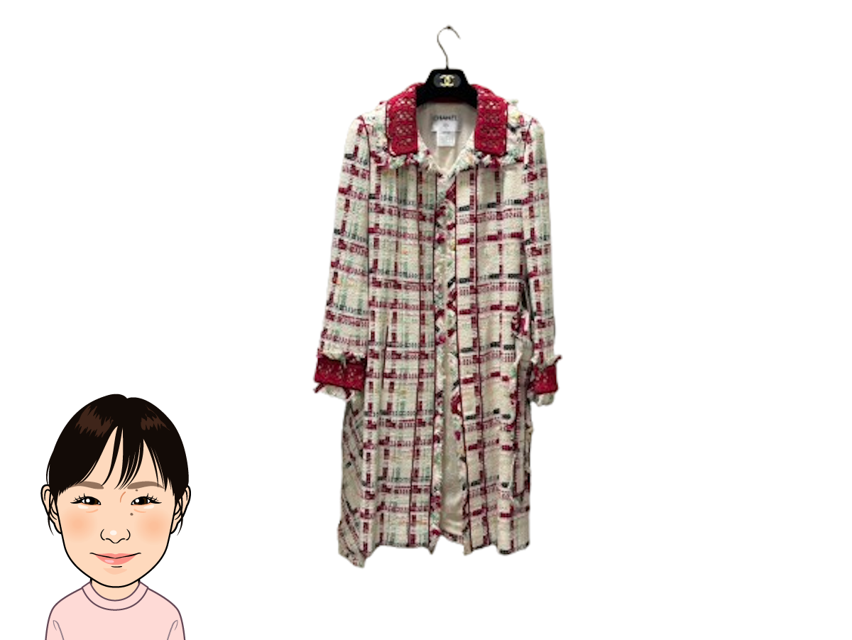 CHANEL 【シャネル】 ツイード ロングコート 画像1