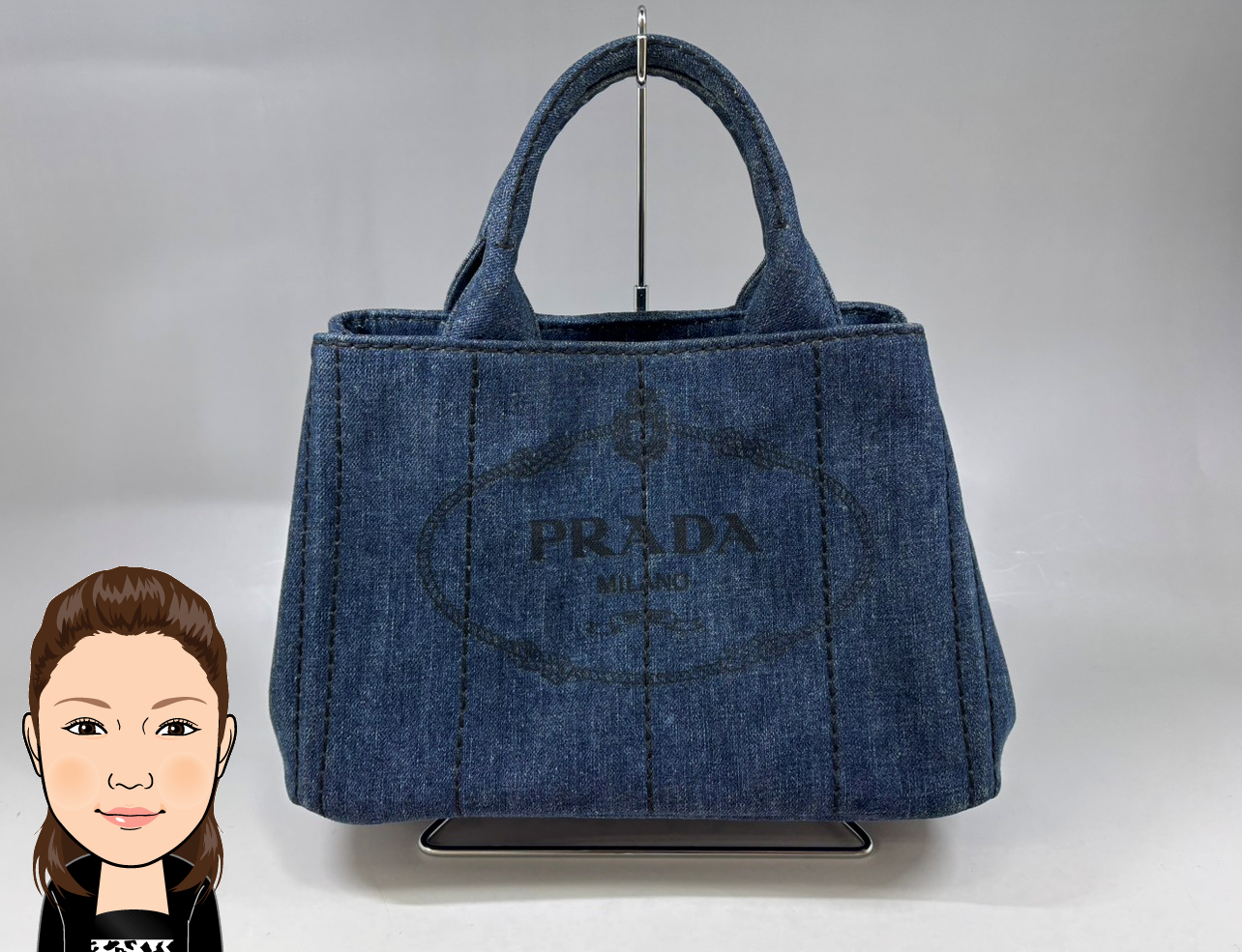 PRADA【プラダ】カナパトート デニム 画像1