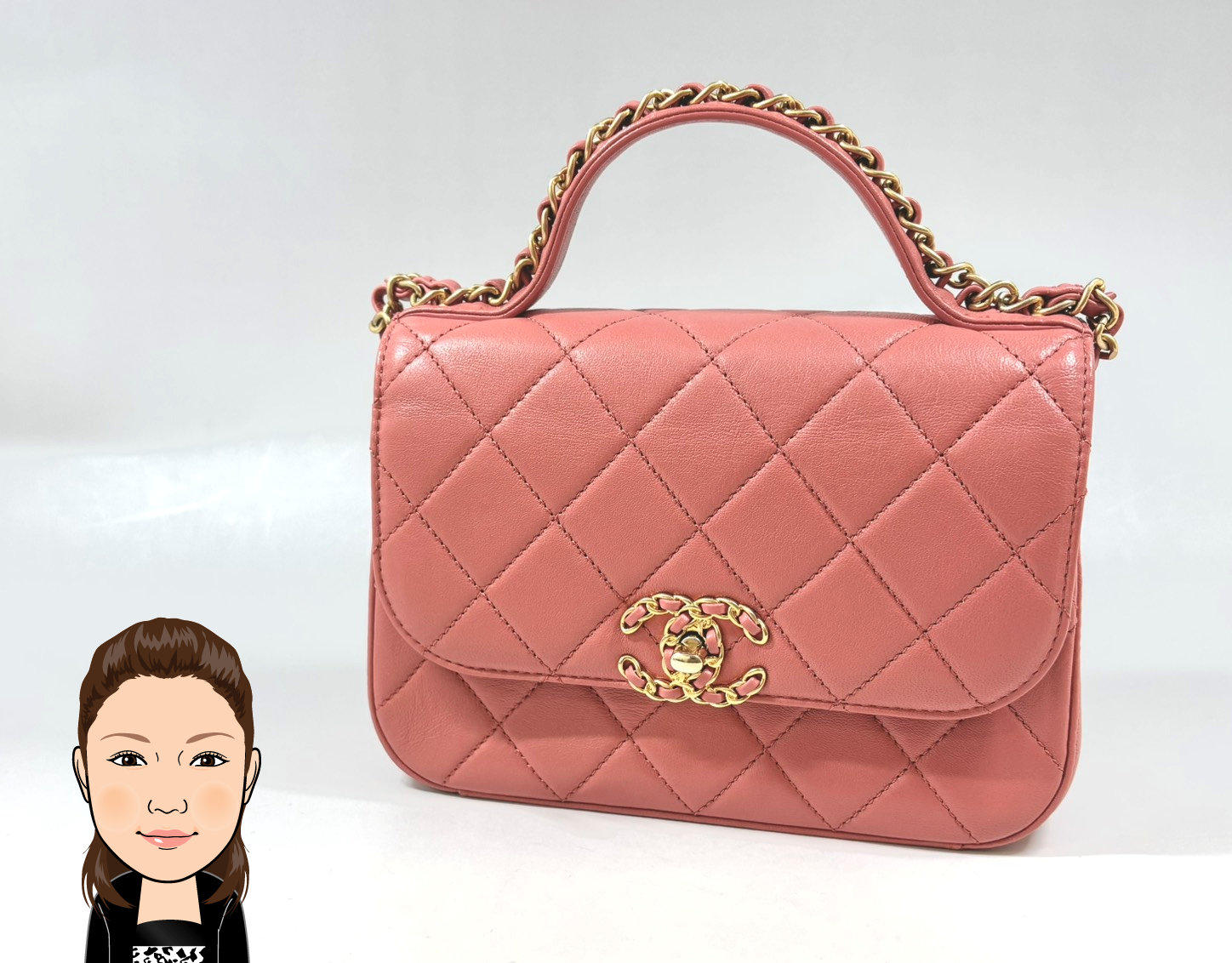 CHANEL 【シャネル】 ラムスキン シャネル19 チェーンショルダーバッグ 画像1