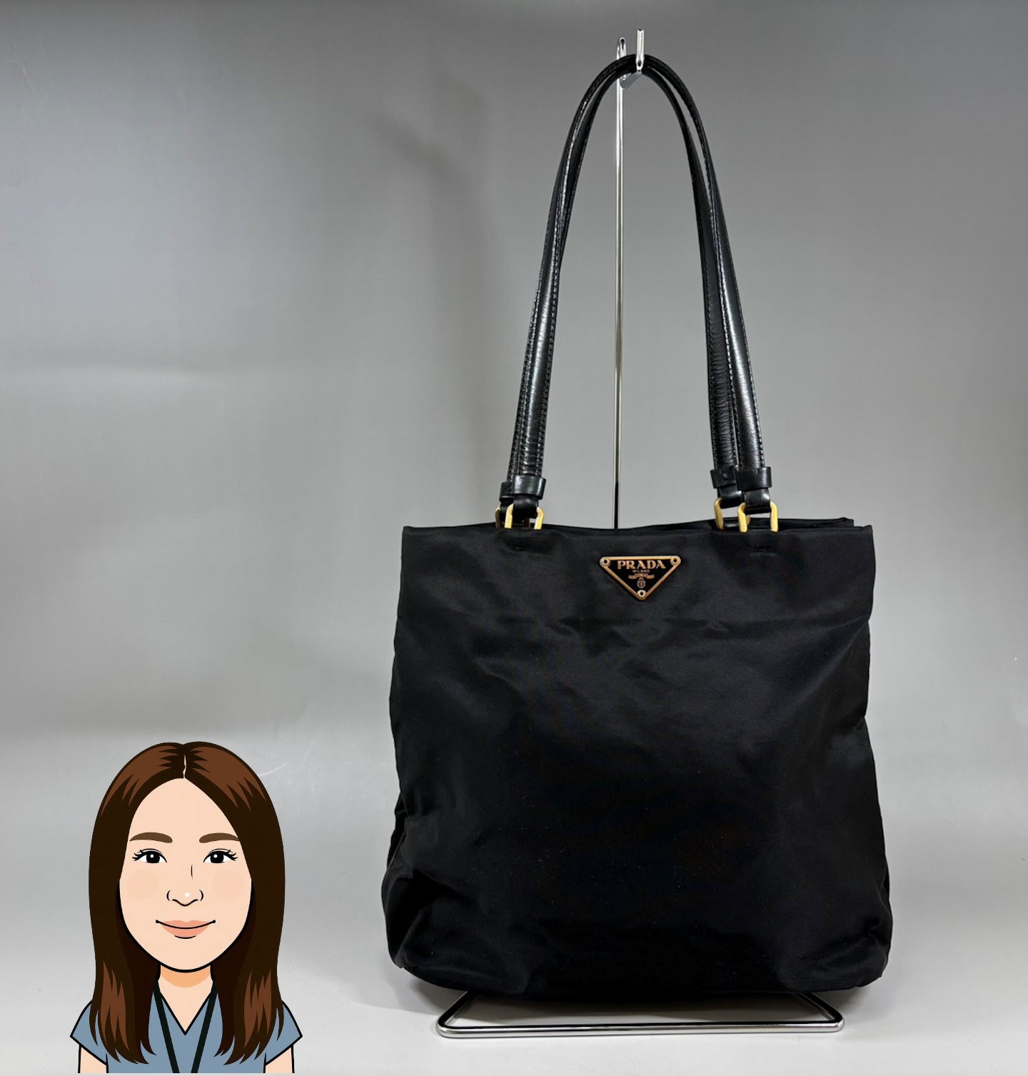 PRADA 【プラダ】 ナイロン テスート ショルダーバッグ トートバッグ 画像1