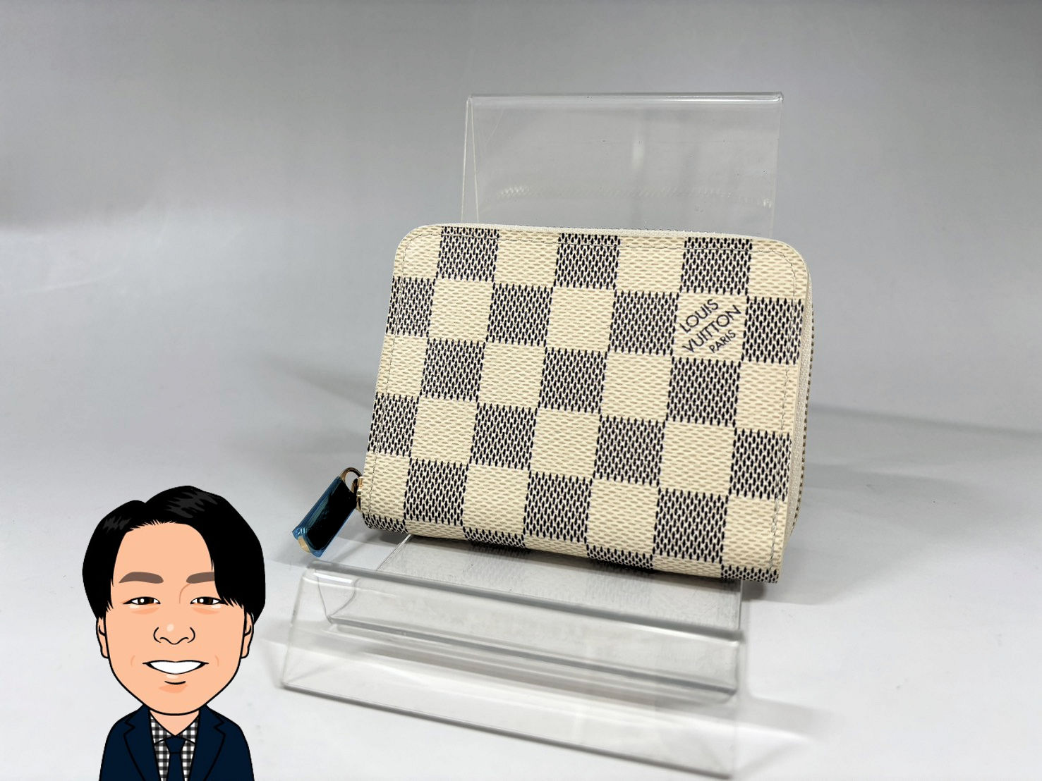 LOUIS VUITTON 【ルイヴィトン】 ダミエアズール ジッピーコインパース N63069 画像1