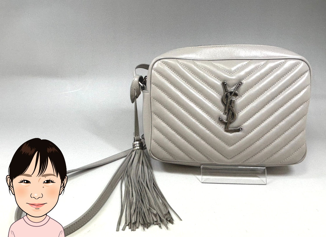 SAINT LAURENT 【サンローラン】Vステッチ フリンジ ショルダーバッグ 画像1