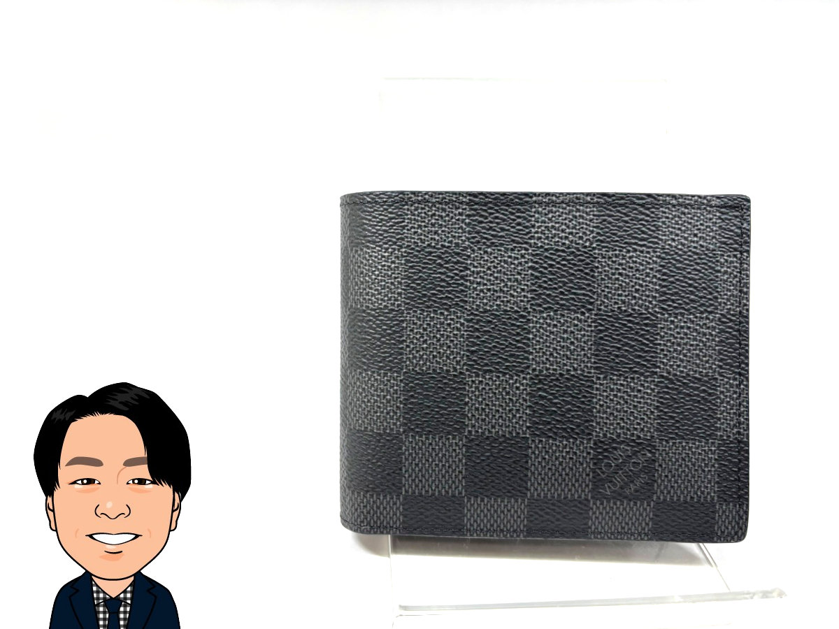 LOUIS VUITTON 【ルイヴィトン】 ダミエグラフィット ポルトフォイユ･マルコ 2つ折り財布 N63336 画像1