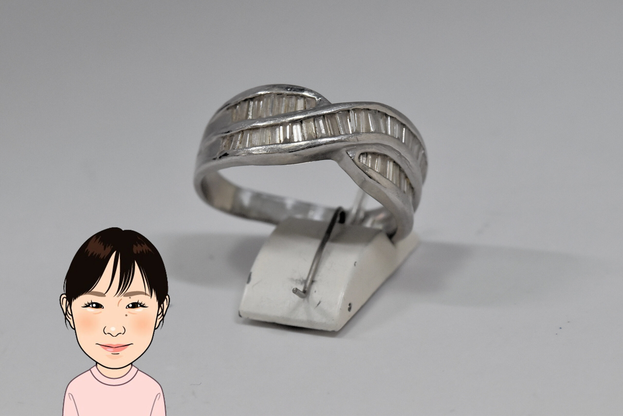Pt900【プラチナ】ダイヤモンド 指輪 画像1