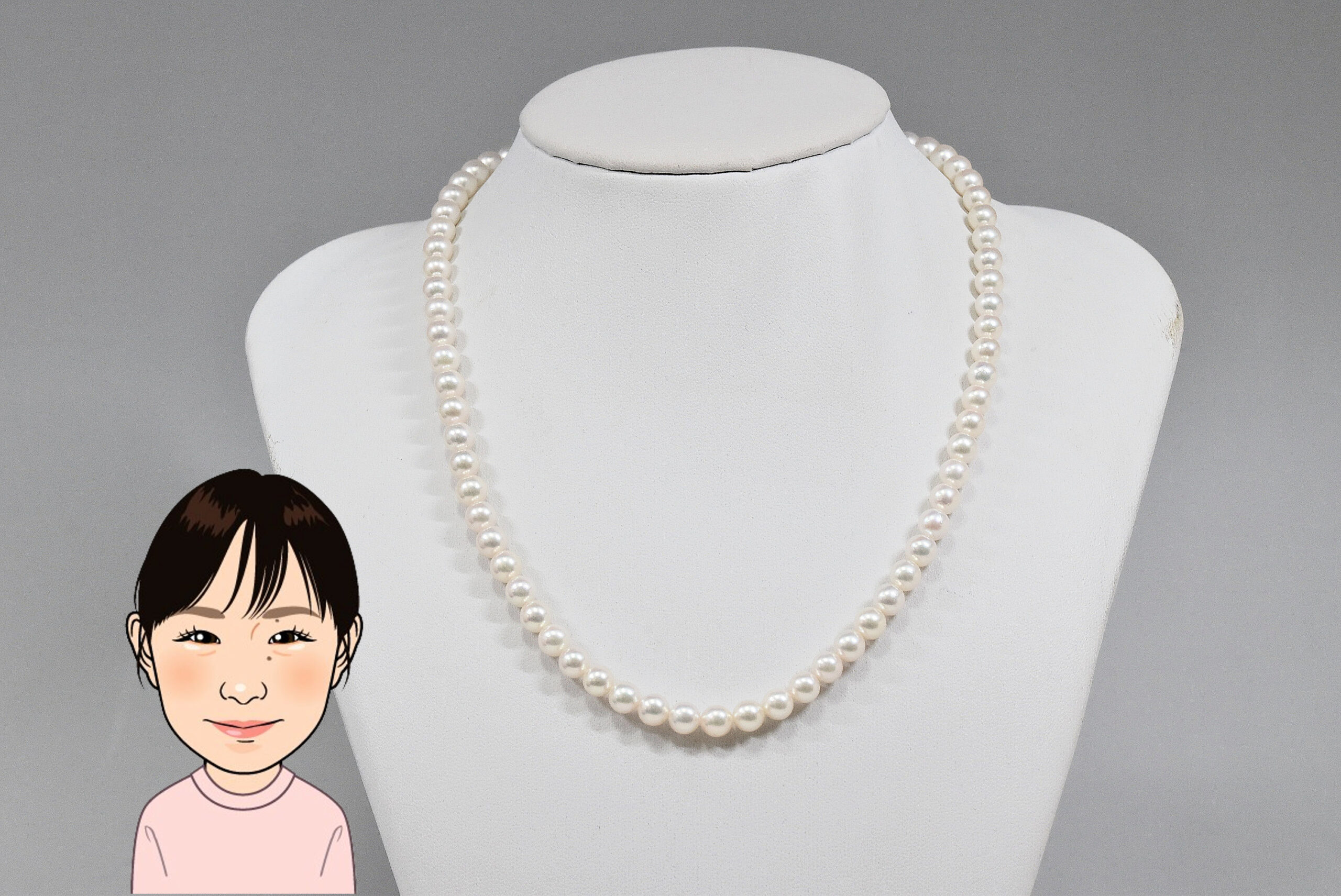K18留め具　パール　ネックレス 画像1