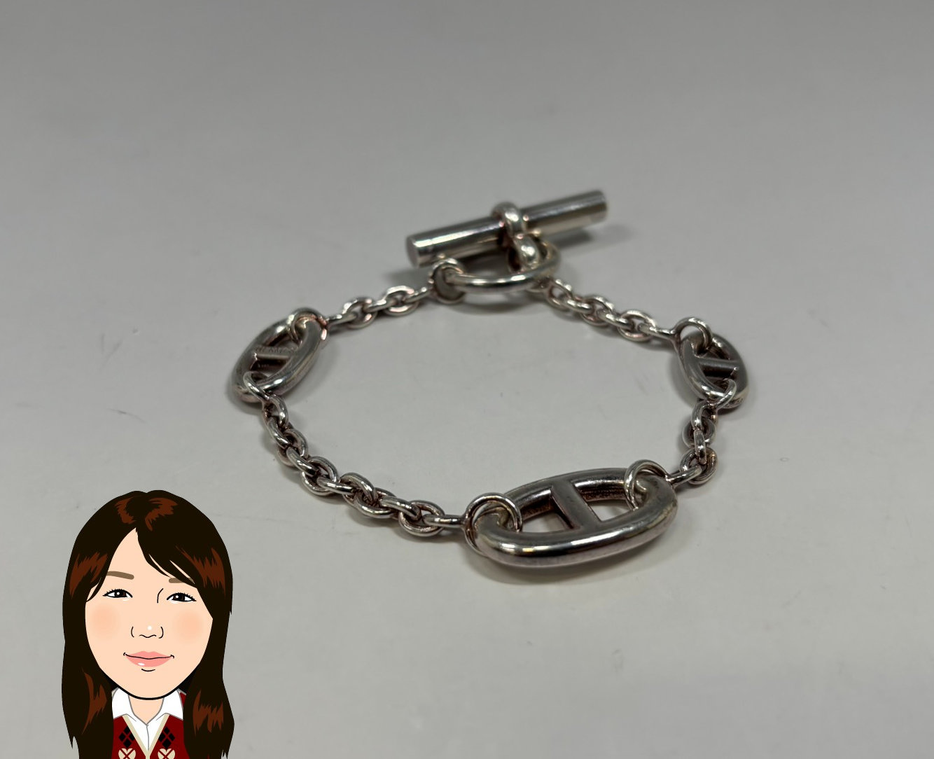 HERMES 【エルメス】シェーヌダンクル ブレスレット 画像1