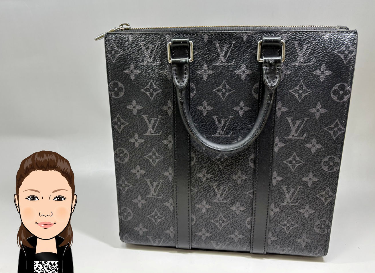 LOUIS VUITTON 【ルイヴィトン】 モノグラム・エクリプス サックプラ クロス 2wayハンドバッグ M46456 画像1
