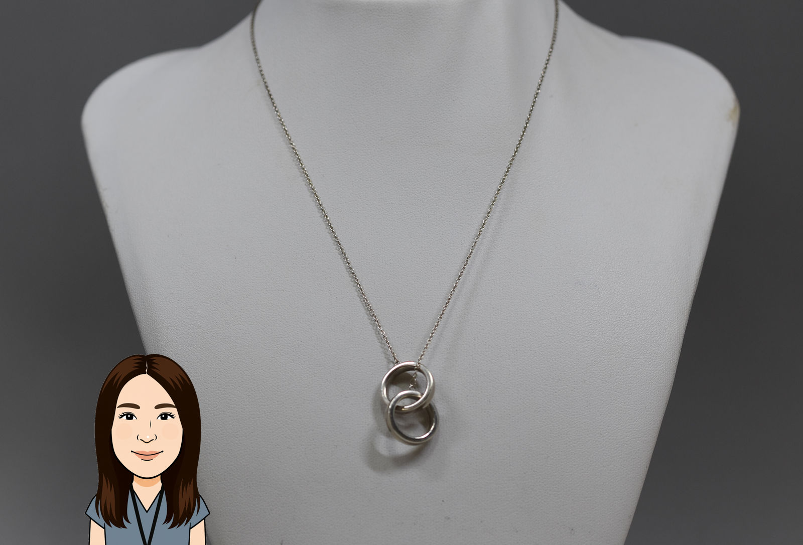 TIFFANY 【ティファニー】 SV925 インターロッキングサークル ネックレス 画像1
