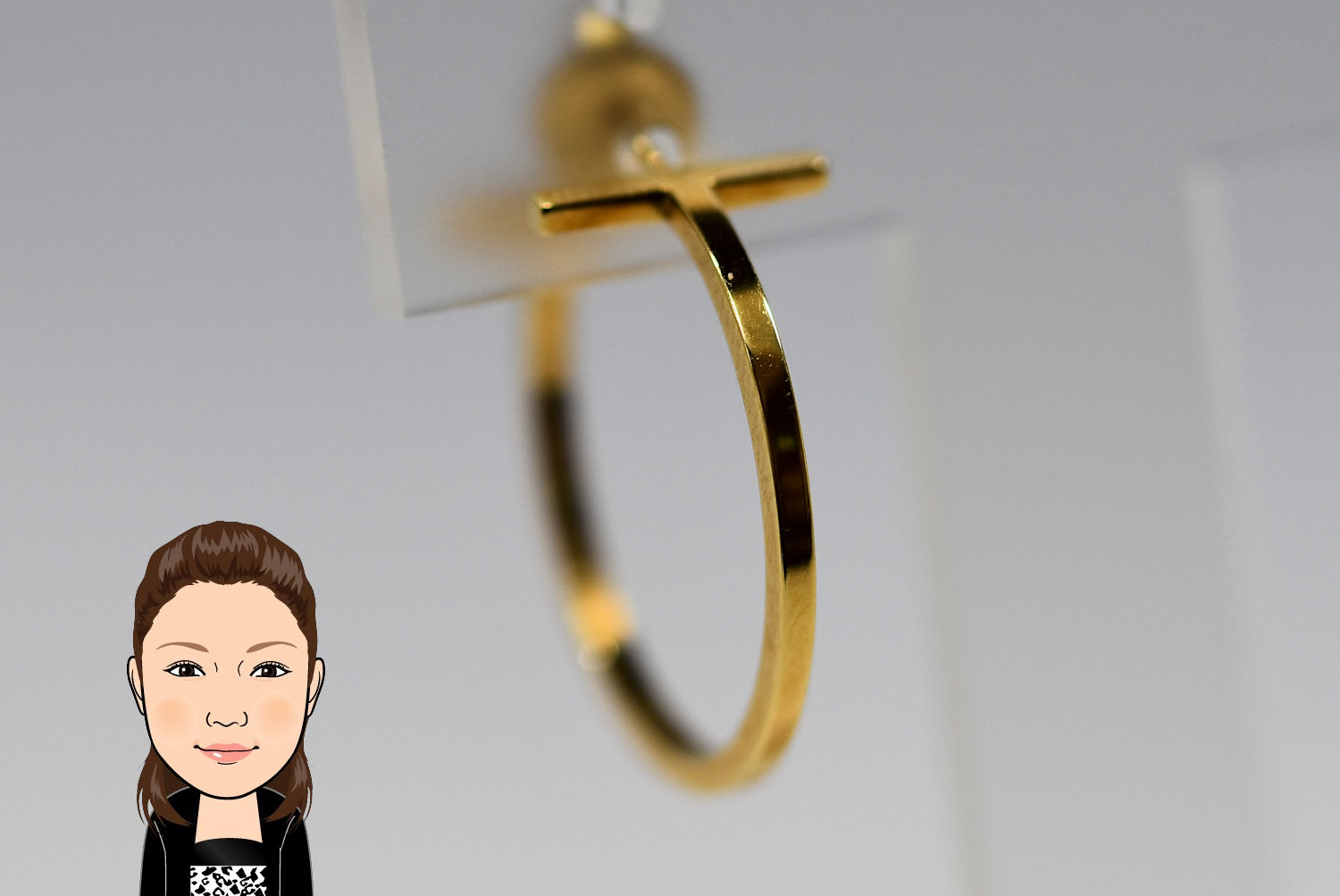 TIFFANY 【ティファニー】 Tワイヤー フープ ピアス 片耳 画像1