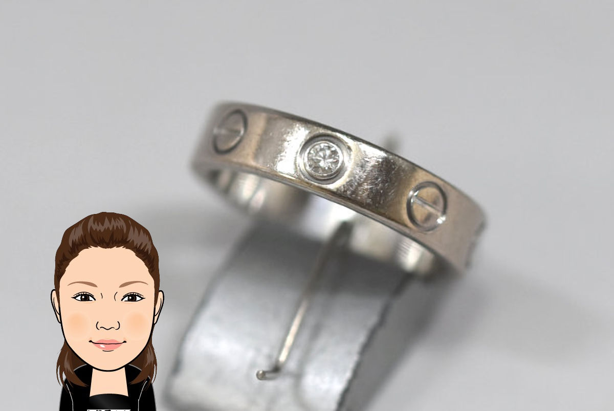 Cartier 【カルティエ】 ホワイトゴールド ラブリング 1PD 画像1