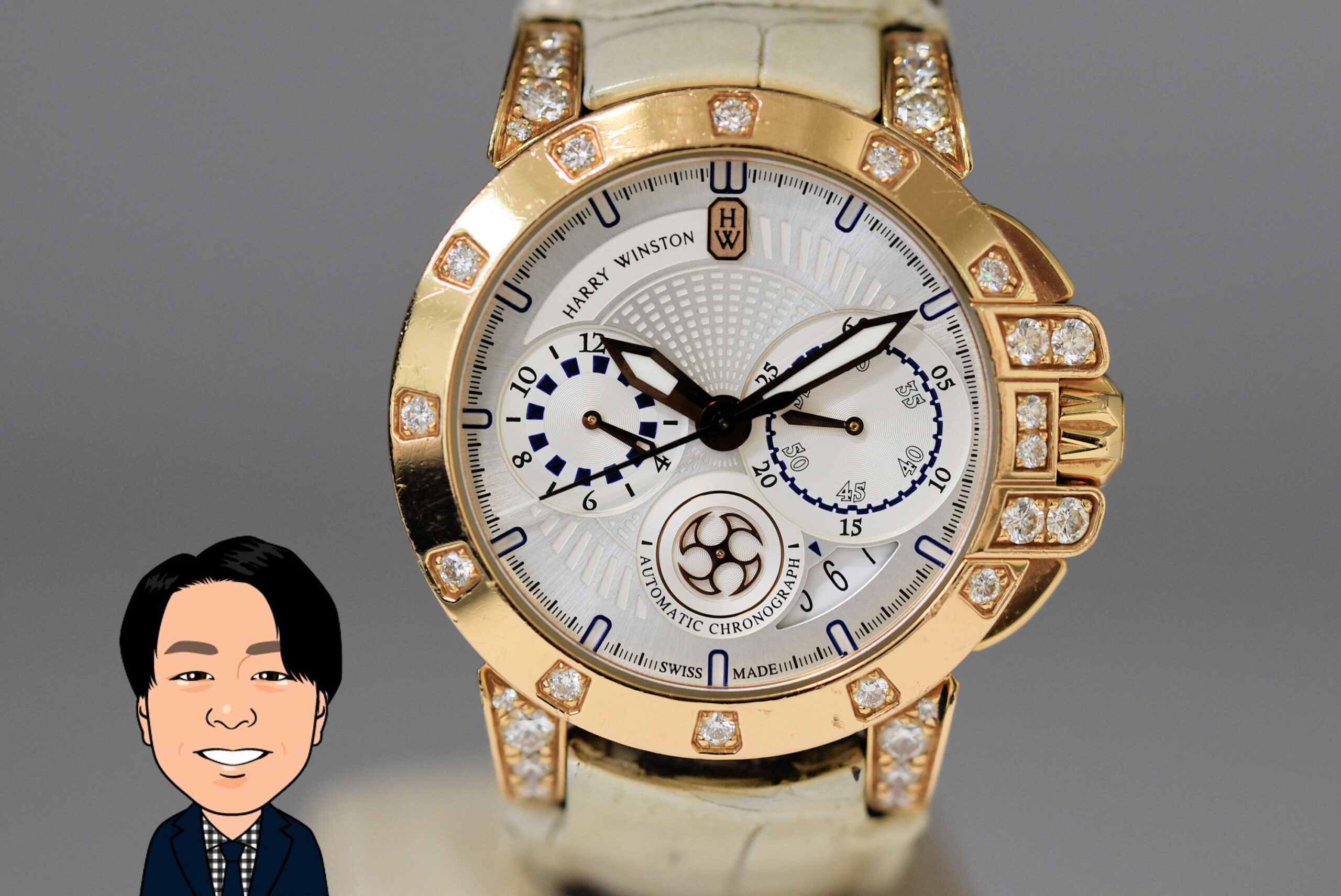 HARRY WINSTON 【ハリーウィンストン】 オーシャンクロノグラフ 腕時計 画像1