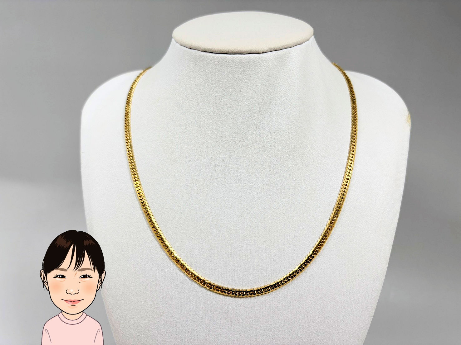 K18 イエローゴールド 喜平ネックレス 画像1